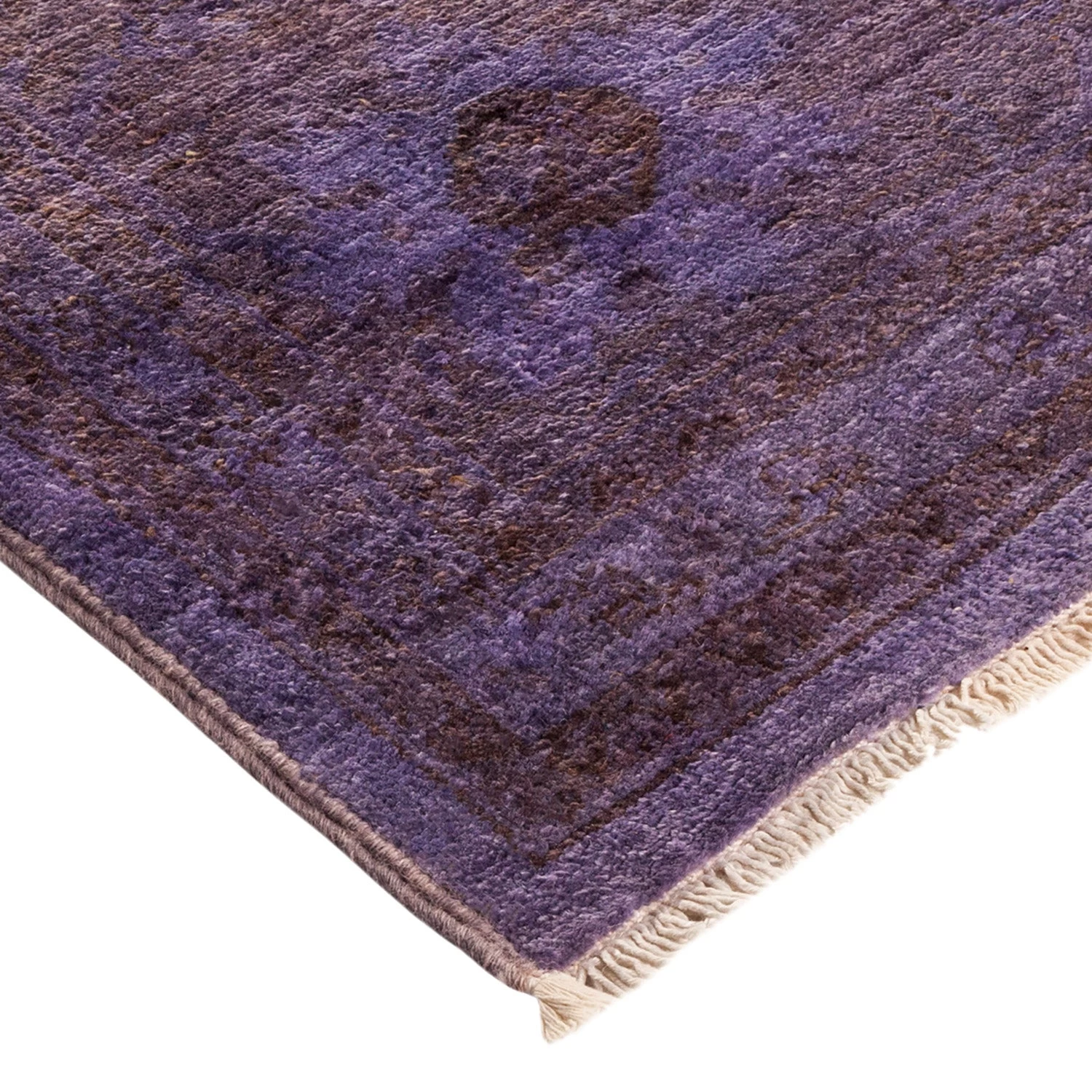 Purple Transitional Wool Rug - 8'10" X 17'5" 4 Purple Transitional Wool Rug - 8'10" X 17'5" - Image 2