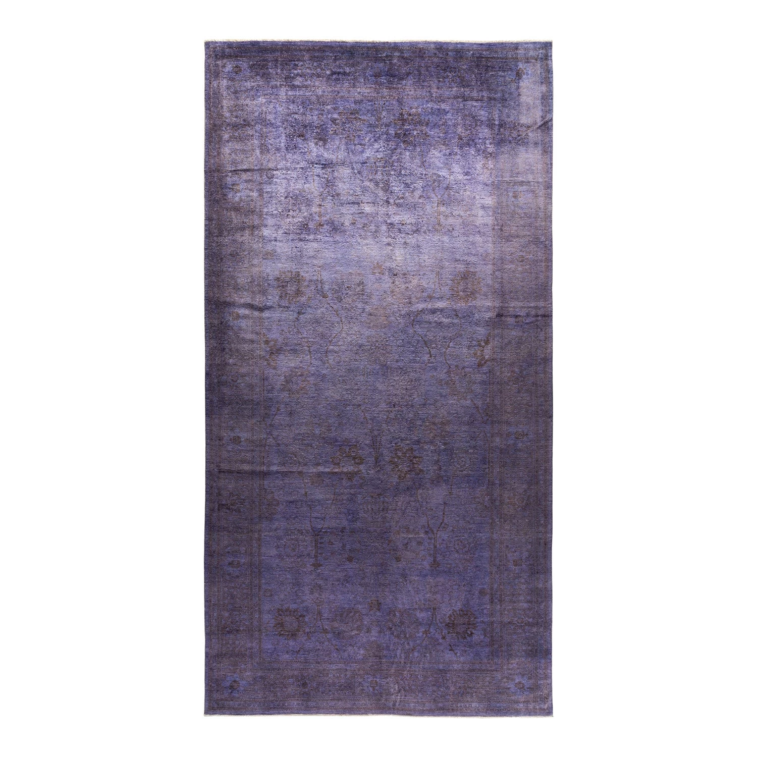 Purple Transitional Wool Rug - 8'10" X 17'5" 3 Purple Transitional Wool Rug - 8'10" X 17'5"