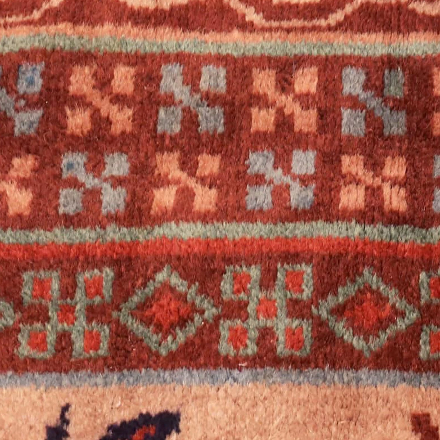 Red Antique Turkish Smyrna Rug - 10'3" X 13'10" 4 Red Antique Turkish Smyrna Rug - 10'3" X 13'10" - Image 2