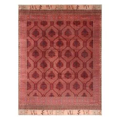 Red Antique Turkish Smyrna Rug - 10'3" X 13'10"