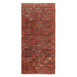 Red Antique Tribal Uzbek Rug - 6'7" X 13'8"