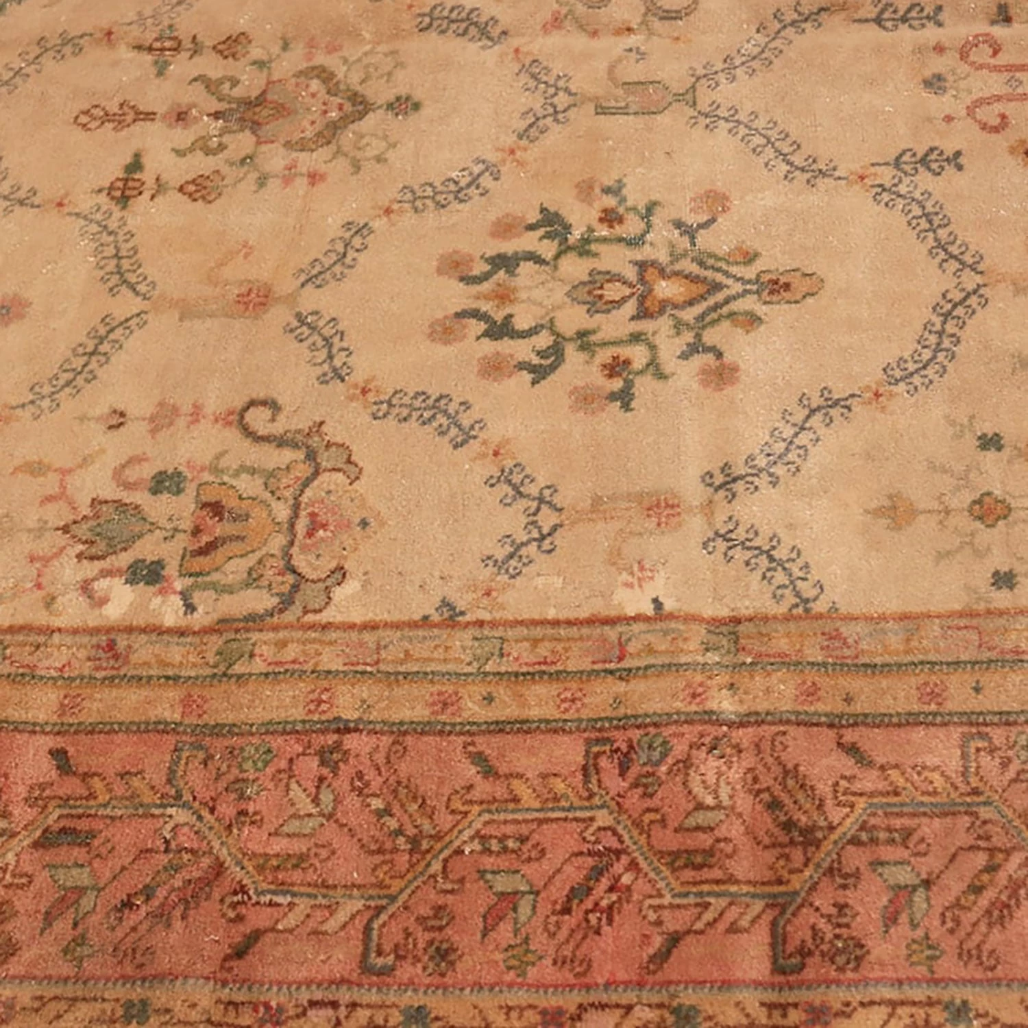 Ivory Vintage Turkish Sivas Rug - 11'9" X 17'3" 5 Ivory Vintage Turkish Sivas Rug - 11'9" X 17'3" - Image 3