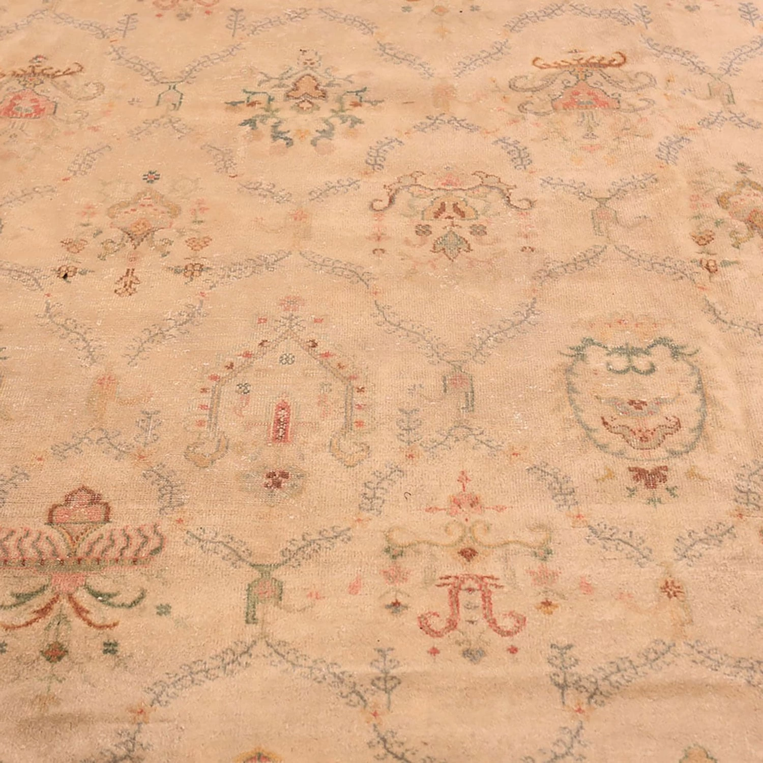 Ivory Vintage Turkish Sivas Rug - 11'9" X 17'3" 9 Ivory Vintage Turkish Sivas Rug - 11'9" X 17'3" - Image 7