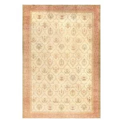 Ivory Vintage Turkish Sivas Rug - 11'9" X 17'3"
