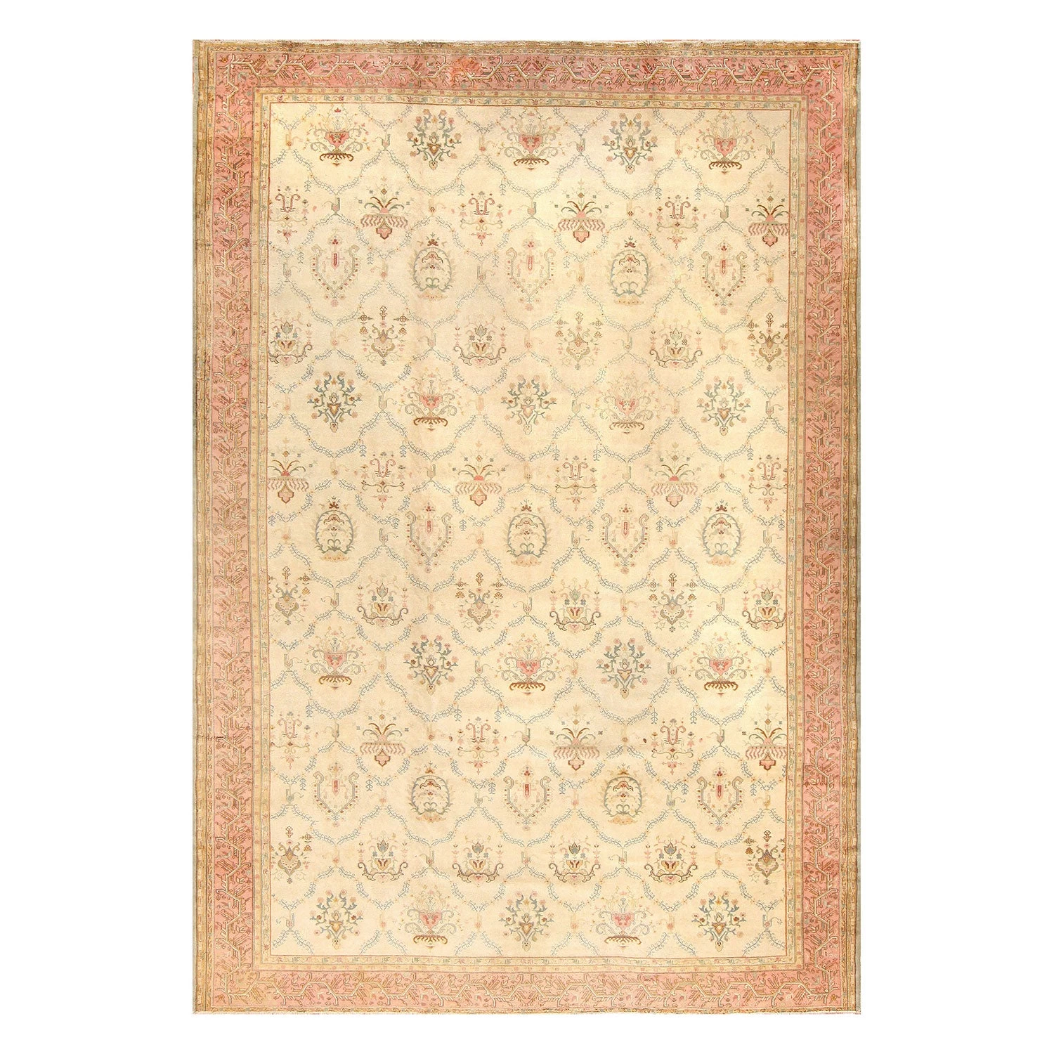 Ivory Vintage Turkish Sivas Rug - 11'9" X 17'3" 3 Ivory Vintage Turkish Sivas Rug - 11'9" X 17'3"