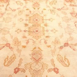 Beige And Pink Antique Turkish Oushak Rug - 15'0" X 18'6" 13 Beige And Pink Antique Turkish Oushak Rug - 15'0" X 18'6" -Home Comprehensive Shop 2013753 3