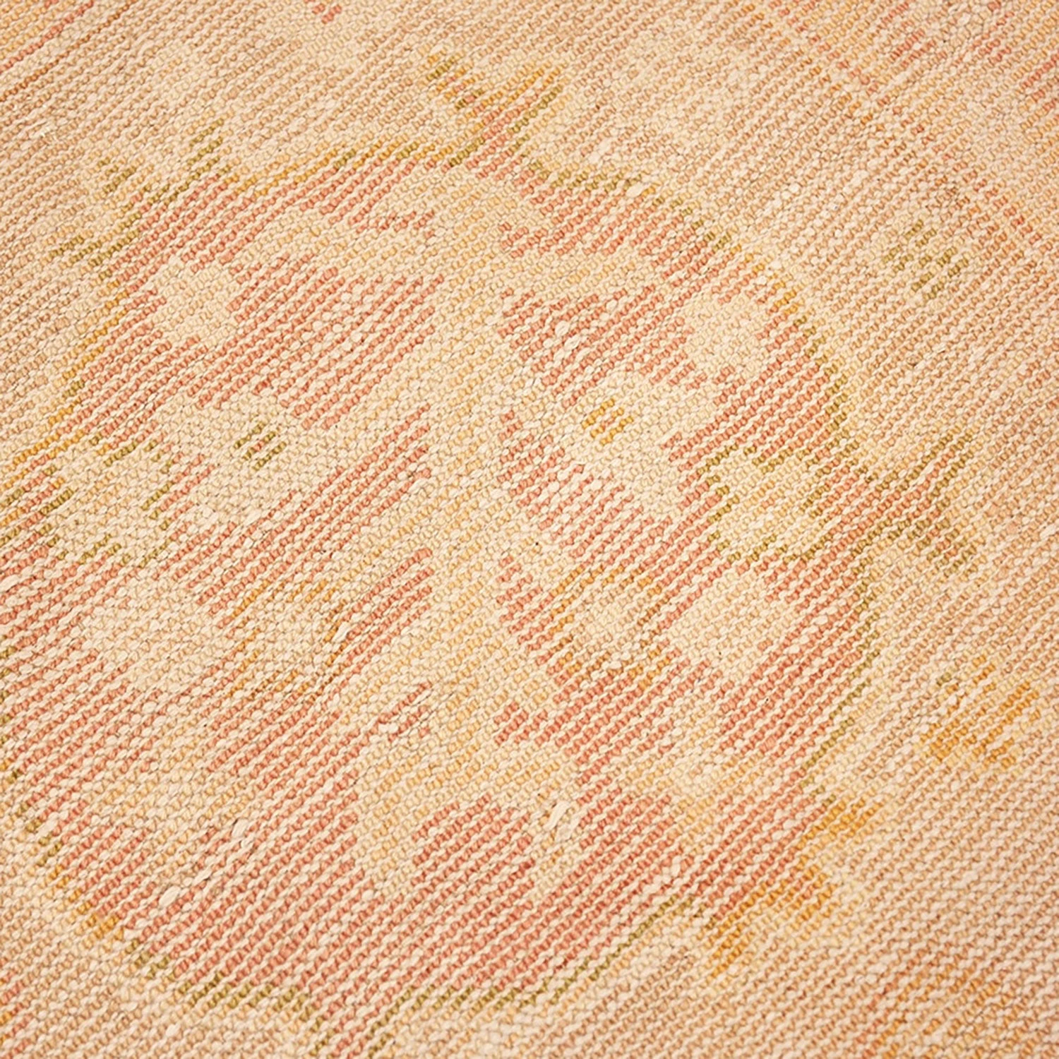 Beige And Pink Antique Turkish Oushak Rug - 15'0" X 18'6" 8 Beige And Pink Antique Turkish Oushak Rug - 15'0" X 18'6" - Image 6