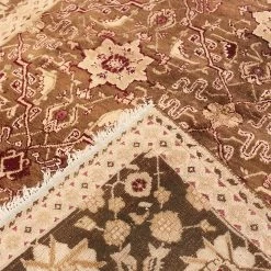 Brown Antique Indian Agra Rug - 5'9" X 8'5" 17 Brown Antique Indian Agra Rug - 5'9" X 8'5" -Home Comprehensive Shop 2013786 5