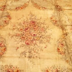 Pink Antique French Savonnerie Rug - 13'6" X 18' -Home Comprehensive Shop 2013787 3