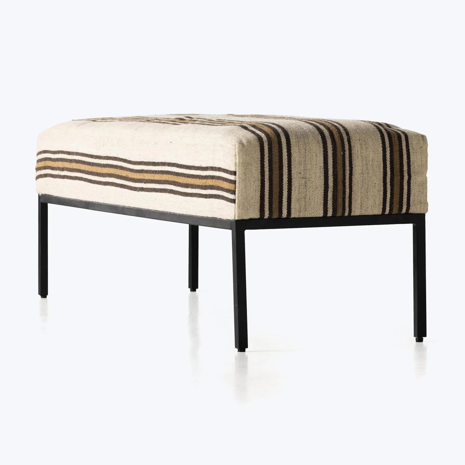 Kilim Upholstered Accent Bench 4 Kilim Upholstered Accent Bench - Image 2
