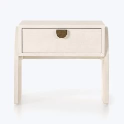 Linen Textured End Table