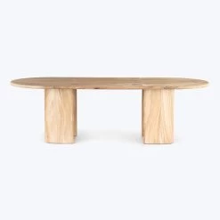 Oval Wood Dining Table