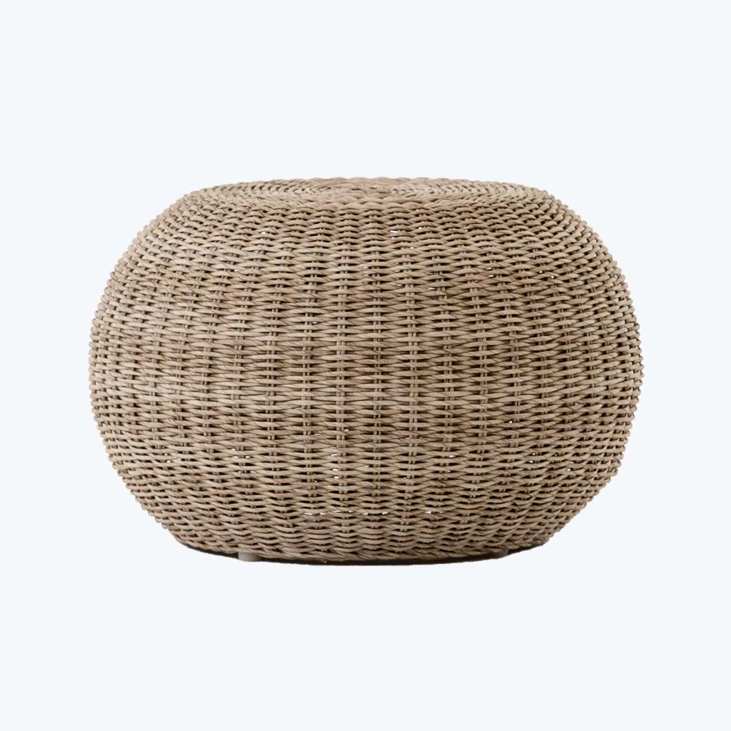 Woven Outdoor Accent Stool 3 Woven Outdoor Accent Stool