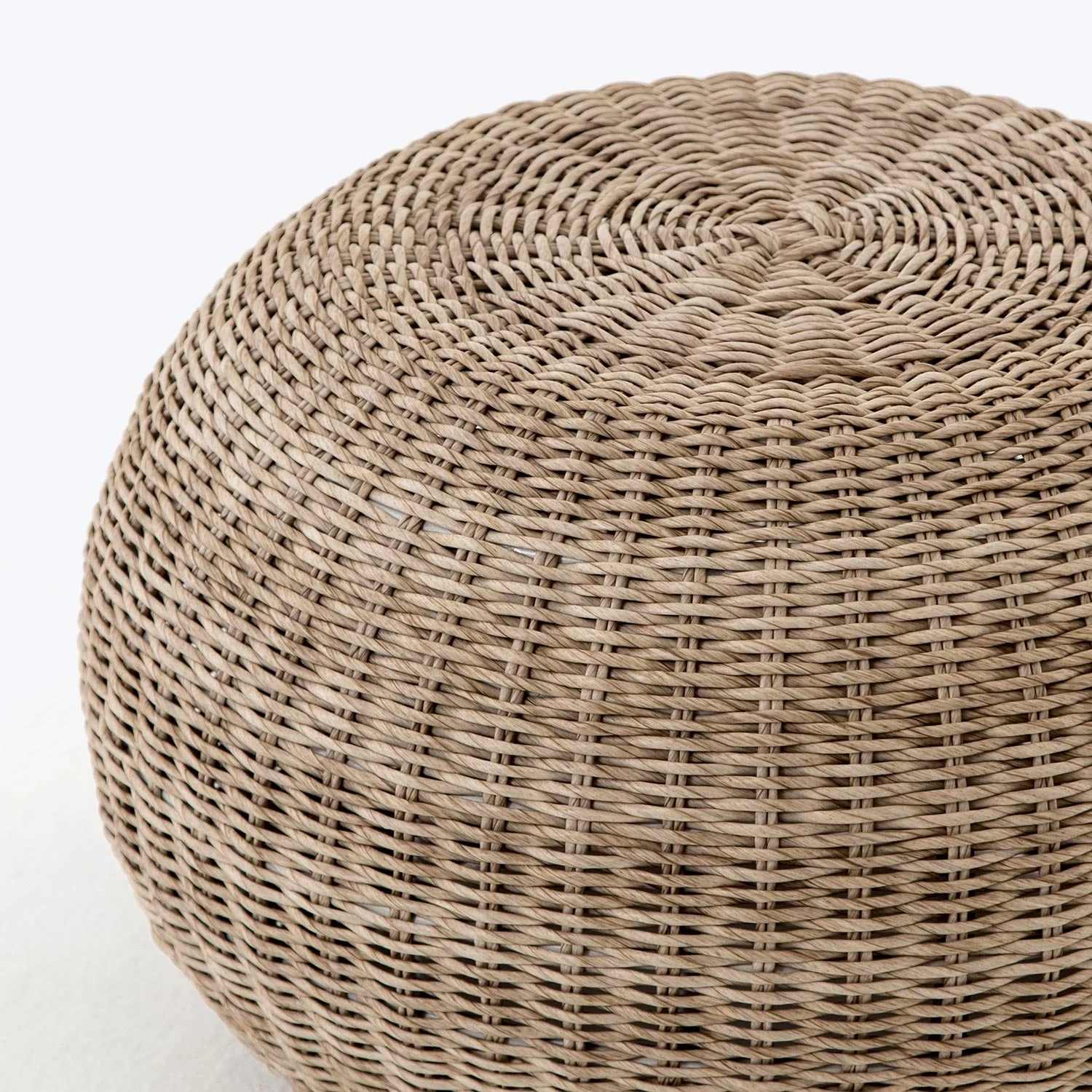 Woven Outdoor Accent Stool 4 Woven Outdoor Accent Stool - Image 2