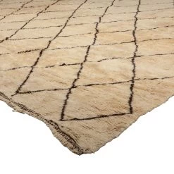 Beige Vintage Berber Moroccan Wool Rug - 17'7" X 22' 9 Beige Vintage Berber Moroccan Wool Rug - 17'7" X 22' -Home Comprehensive Shop 2014376 3