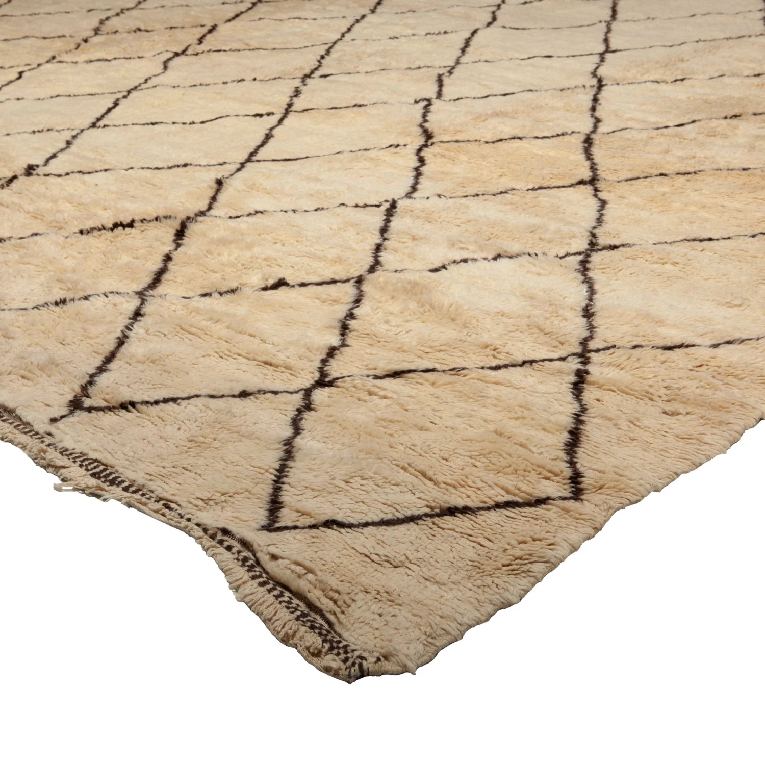 Beige Vintage Berber Moroccan Wool Rug - 17'7" X 22' 5 Beige Vintage Berber Moroccan Wool Rug - 17'7" X 22' - Image 3