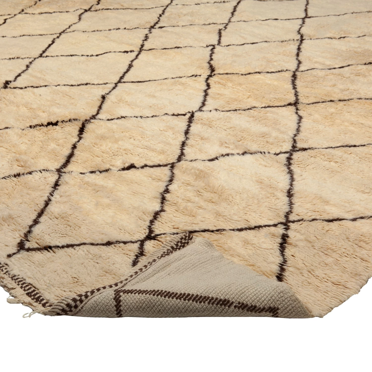 Beige Vintage Berber Moroccan Wool Rug - 17'7" X 22' 6 Beige Vintage Berber Moroccan Wool Rug - 17'7" X 22' - Image 4