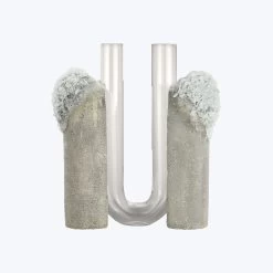Mineral Vase - Grey Smoked