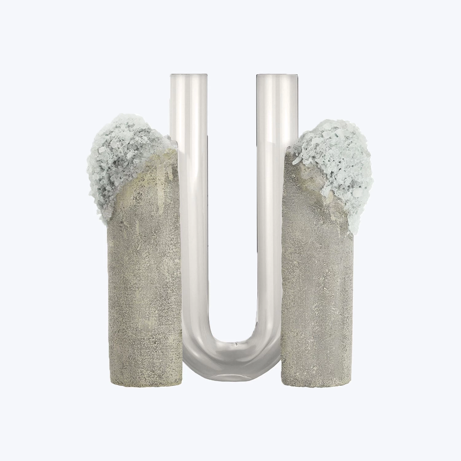 Mineral Vase - Grey Smoked 3 Mineral Vase - Grey Smoked