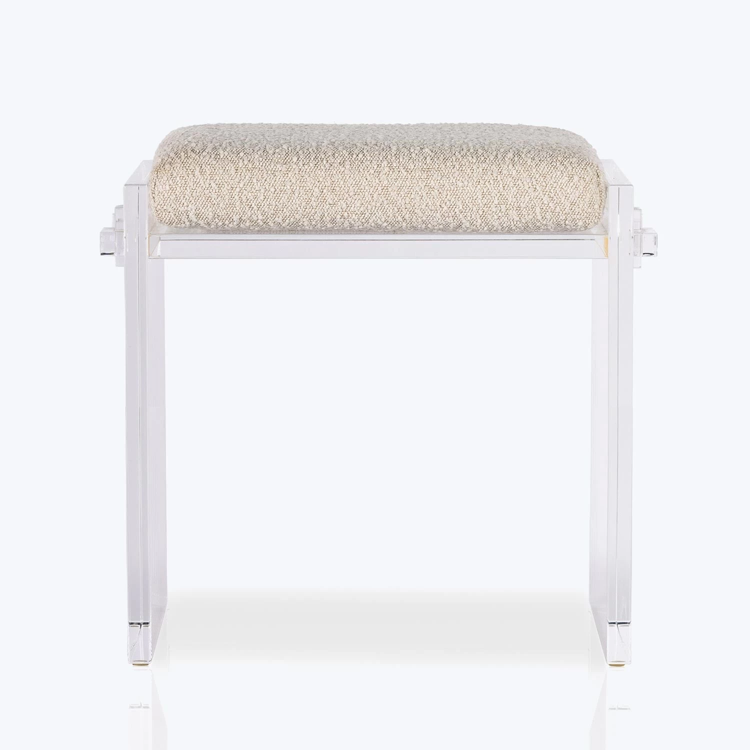 Lucite Upholstered Bench 4 Lucite Upholstered Bench - Image 2