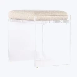 Lucite Upholstered Bench 15 Lucite Upholstered Bench -Home Comprehensive Shop 2014649 4