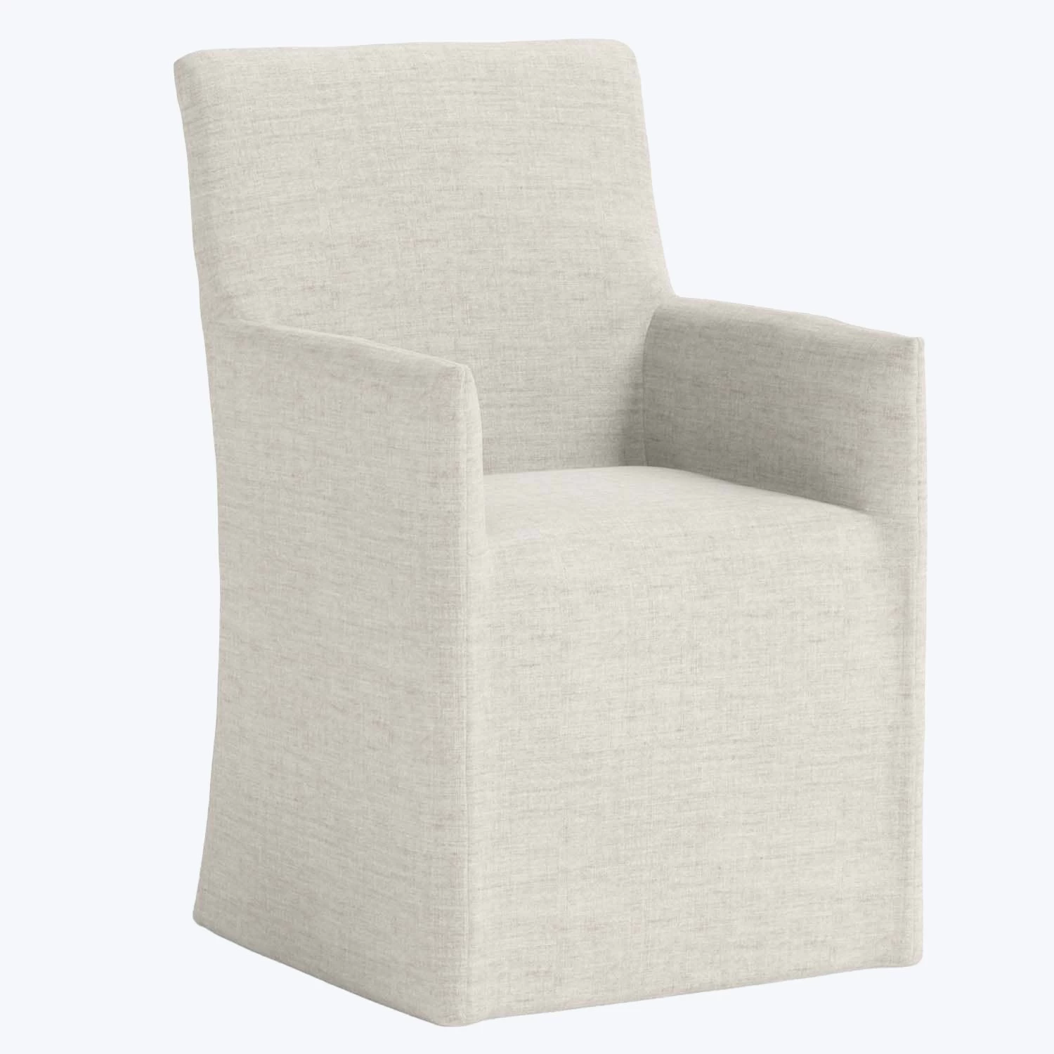 Linen Slipcover Dining Arm Chair 13 Linen Slipcover Dining Arm Chair - Image 11