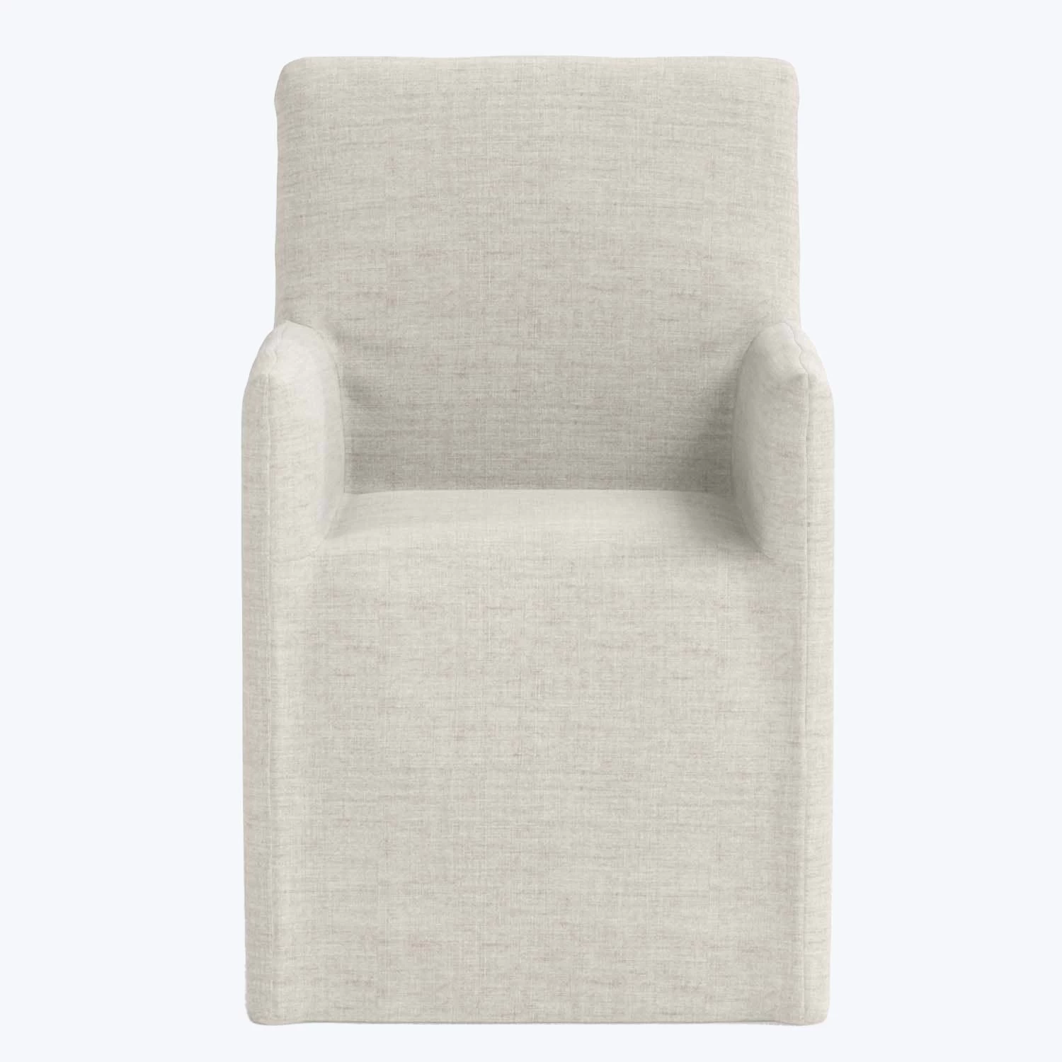 Linen Slipcover Dining Arm Chair 16 Linen Slipcover Dining Arm Chair - Image 14