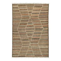 Multi Geometric Moroccan Wool Rug - 9'9" X 13'10"