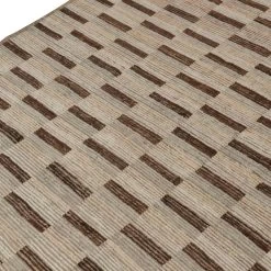 Brown Moroccan Wool Rug - 8'2" X 9'9" -Home Comprehensive Shop 26844 8 2x9 9 4