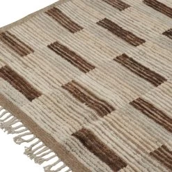 Brown Moroccan Wool Rug - 8'2" X 9'9" -Home Comprehensive Shop 26844 8 2x9 9 5
