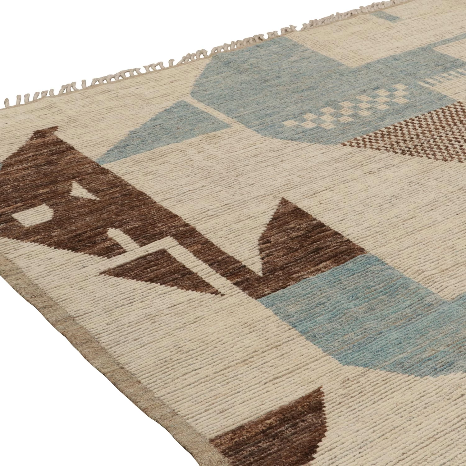 Multi Moroccan Wool Rug - 8'1" X 9'8" 7 Multi Moroccan Wool Rug - 8'1" X 9'8" - Image 5