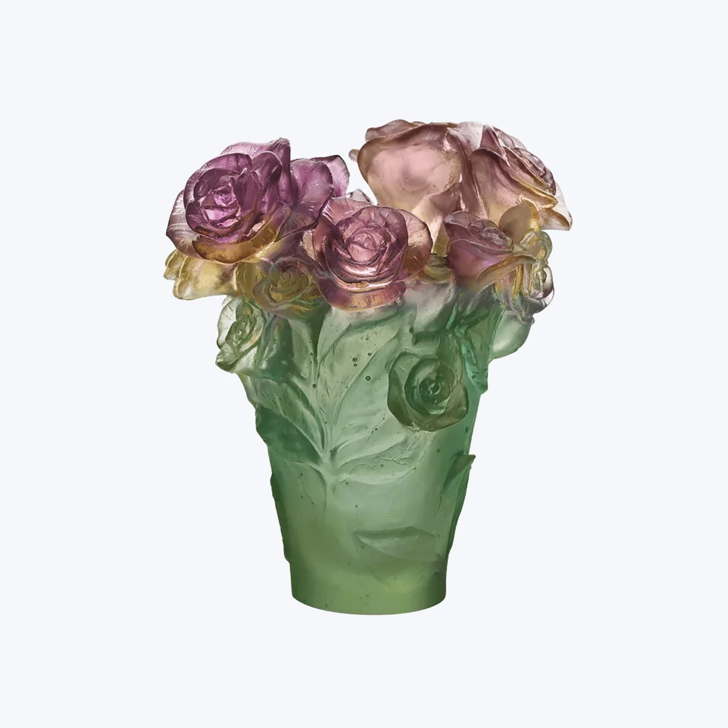 Small Rose Passion Vase - Green & Pink 3 Small Rose Passion Vase - Green & Pink