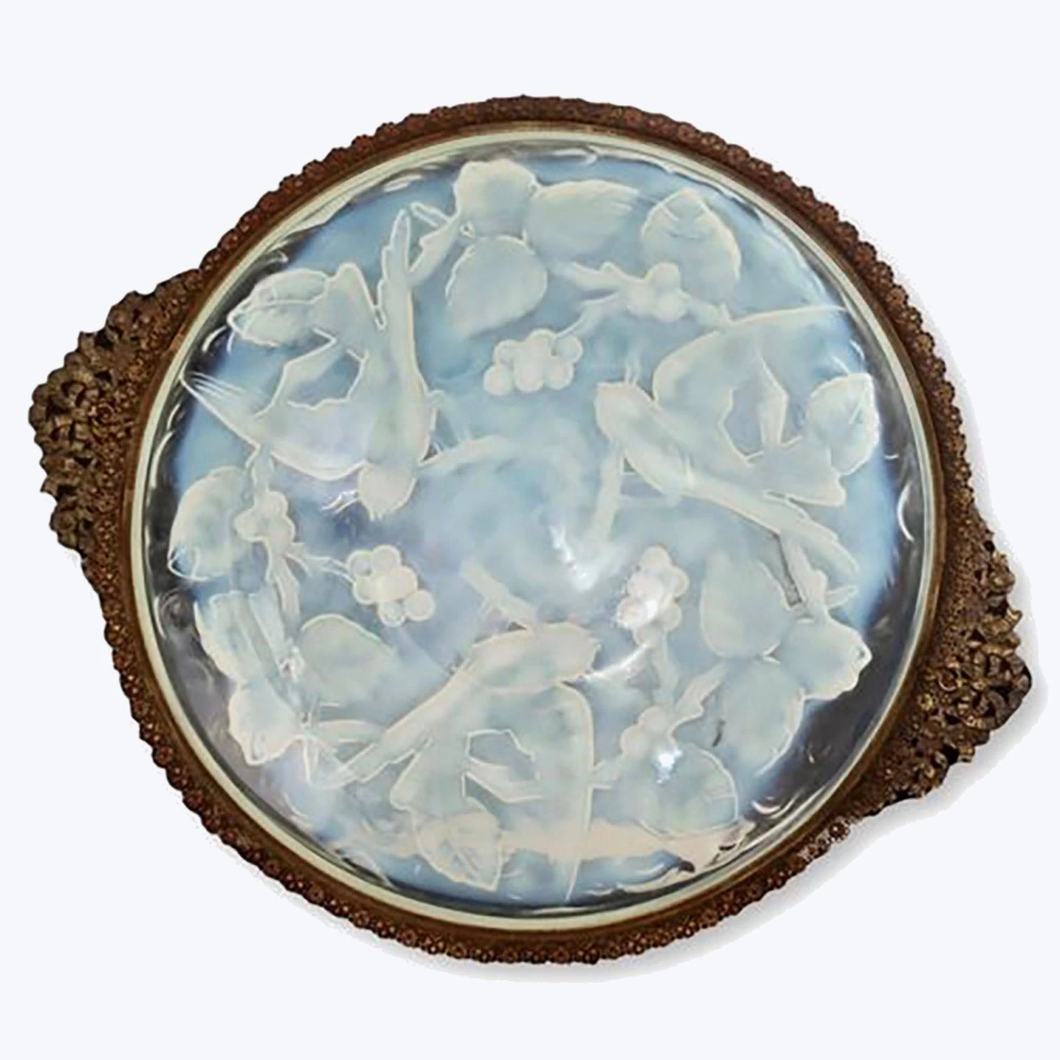 Art Deco French Verlux Opalescent Bowl 3 Art Deco French Verlux Opalescent Bowl