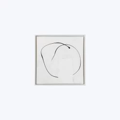 Framed Black And White Series - Black Circle