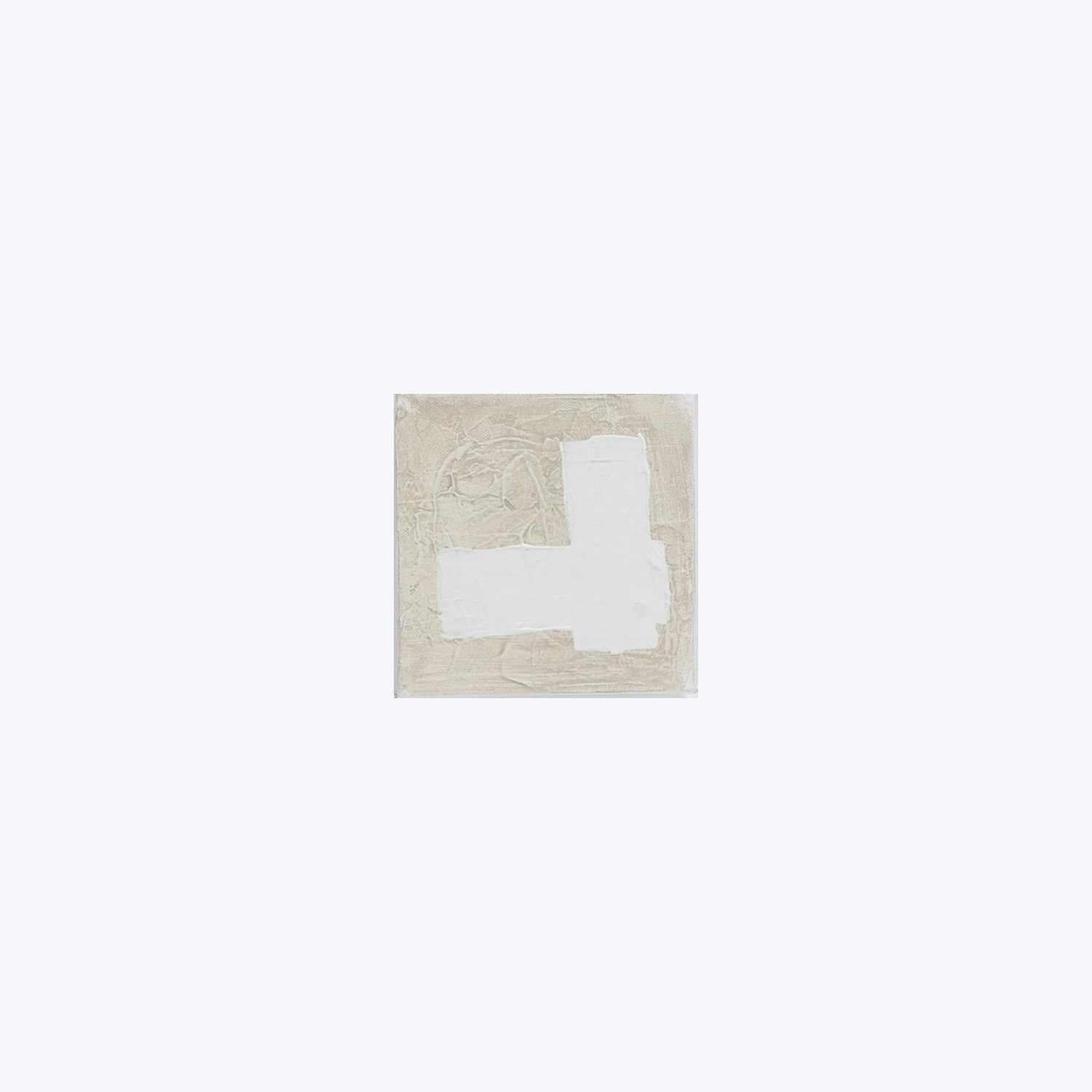 Small Canvas Tan And White - White Intersection 3 Small Canvas Tan And White - White Intersection