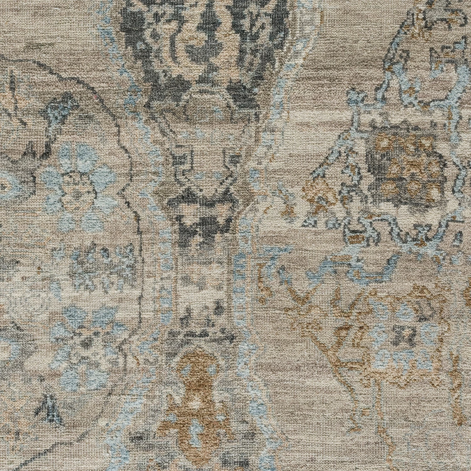 Blue Transitional Wool Rug - 8' X 12' 6 Blue Transitional Wool Rug - 8' X 12' - Image 4