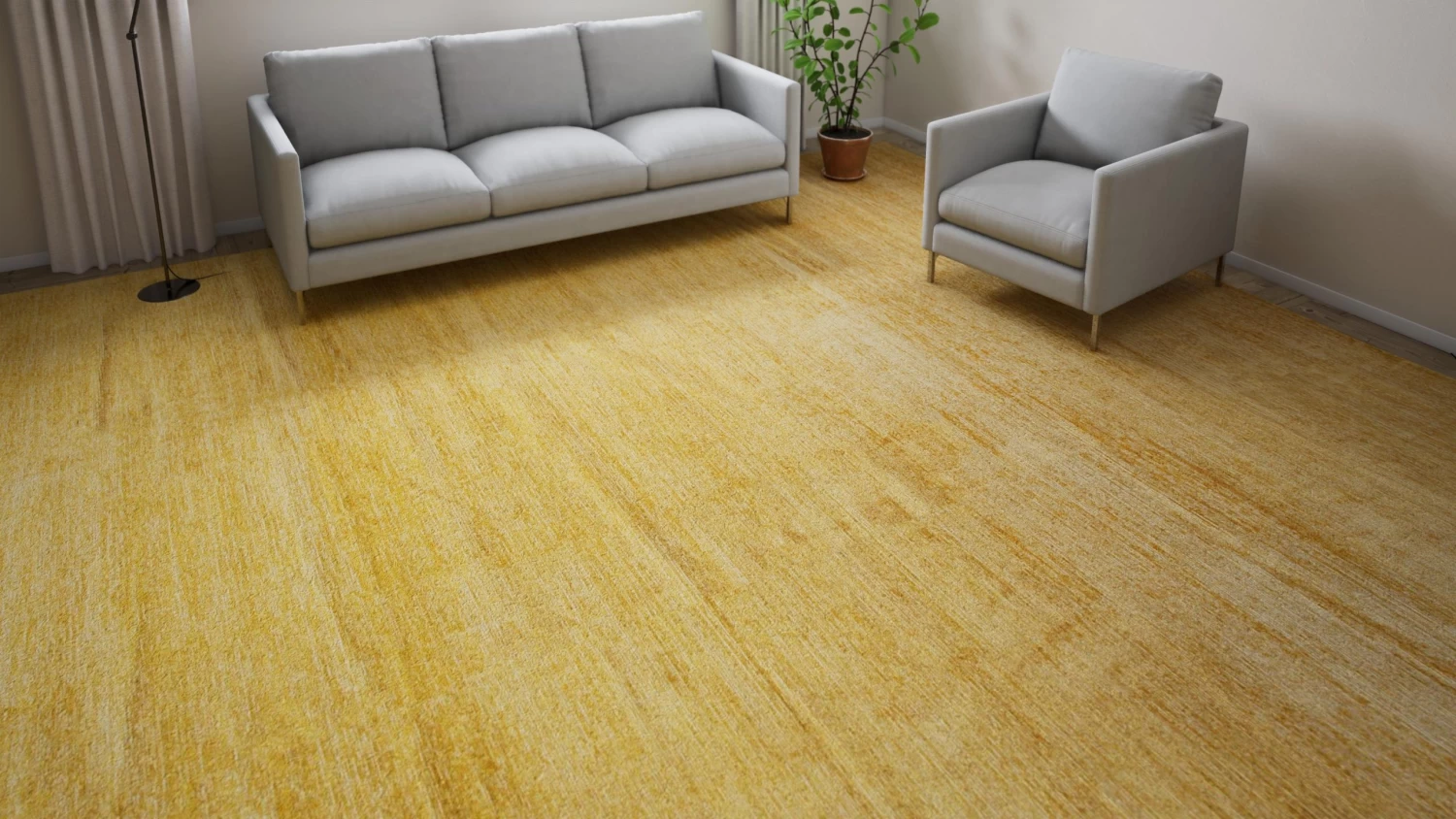 Orange Modern Wool Rug - 14'2" X 15' 10 Orange Modern Wool Rug - 14'2" X 15' - Image 8