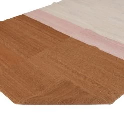 Brown Flatweave Wool Rug - 6' X 9' -Home Comprehensive Shop 3002446 4