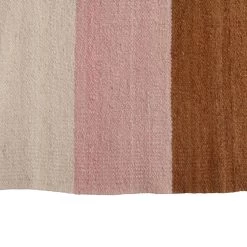 Brown Flatweave Wool Rug - 6' X 9' -Home Comprehensive Shop 3002446 5