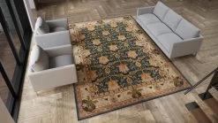 Blue Traditional Wool Rug - 9' X 12'7" -Home Comprehensive Shop 3002447 2 1c754166 13b5 424d 95e3 bb5e8c86fd77