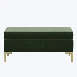 Emily Velvet Ottoman 28 Emily Velvet Ottoman -Home Comprehensive Shop 3003033 2
