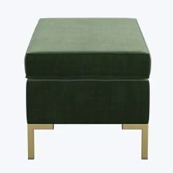 Emily Velvet Ottoman 27 Emily Velvet Ottoman -Home Comprehensive Shop 3003033 3