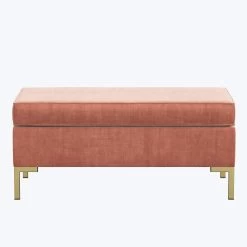 Emily Velvet Ottoman 32 Emily Velvet Ottoman -Home Comprehensive Shop 3003035 2