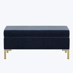 Emily Velvet Ottoman 24 Emily Velvet Ottoman -Home Comprehensive Shop 3003039 2