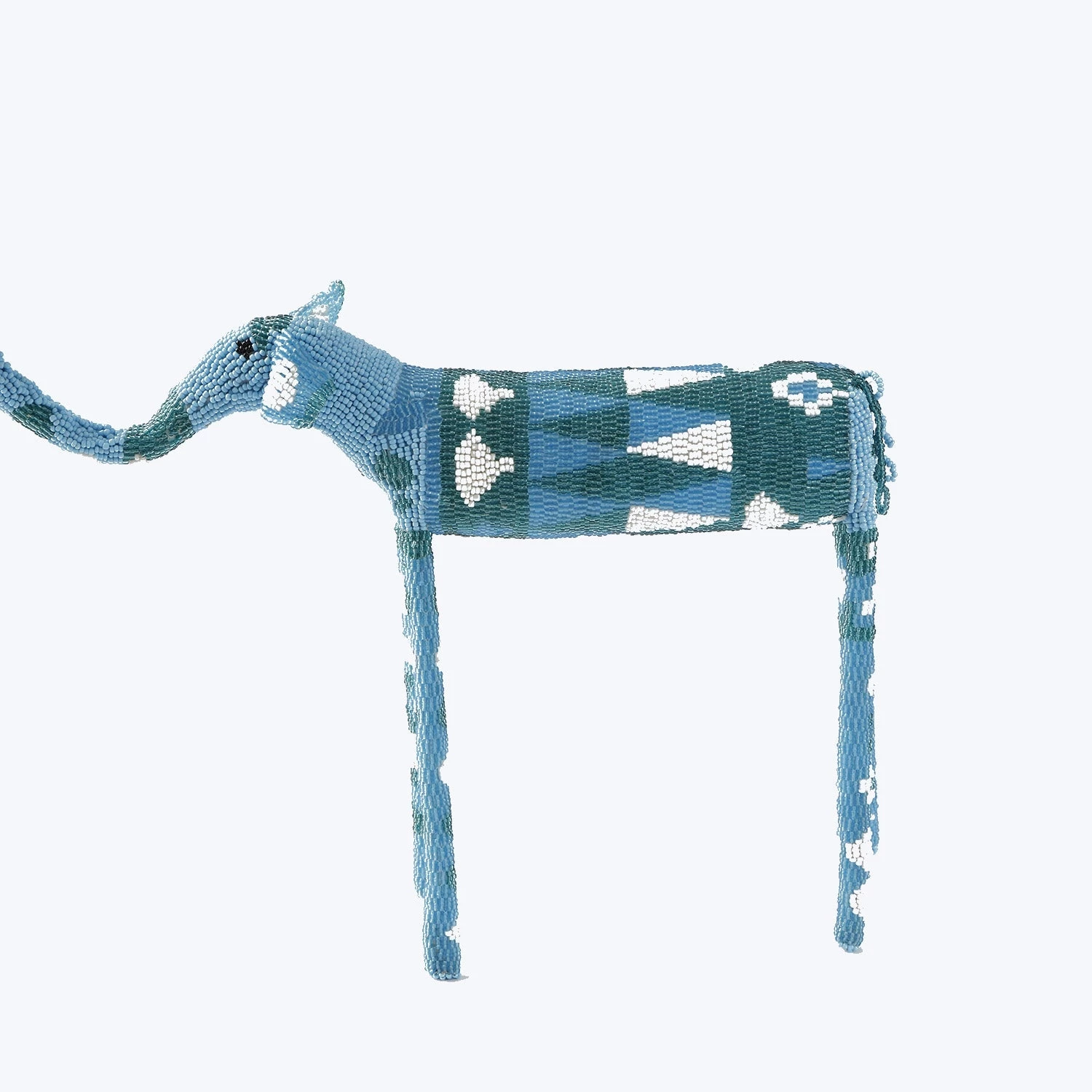 Blue Beaded Elephant 6 Blue Beaded Elephant - Image 4