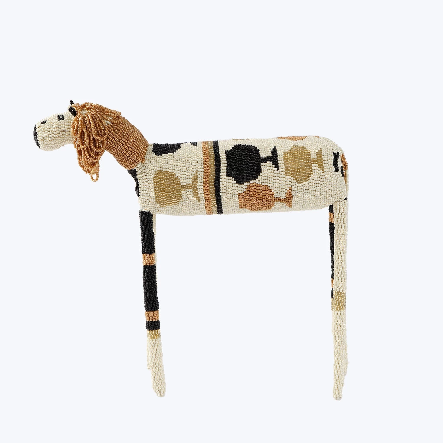 Black & Gold Beaded Lion 10 Black & Gold Beaded Lion - Image 8