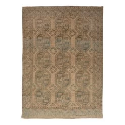 Beige Vintage Wool Rug - 7'1" X 9'7"