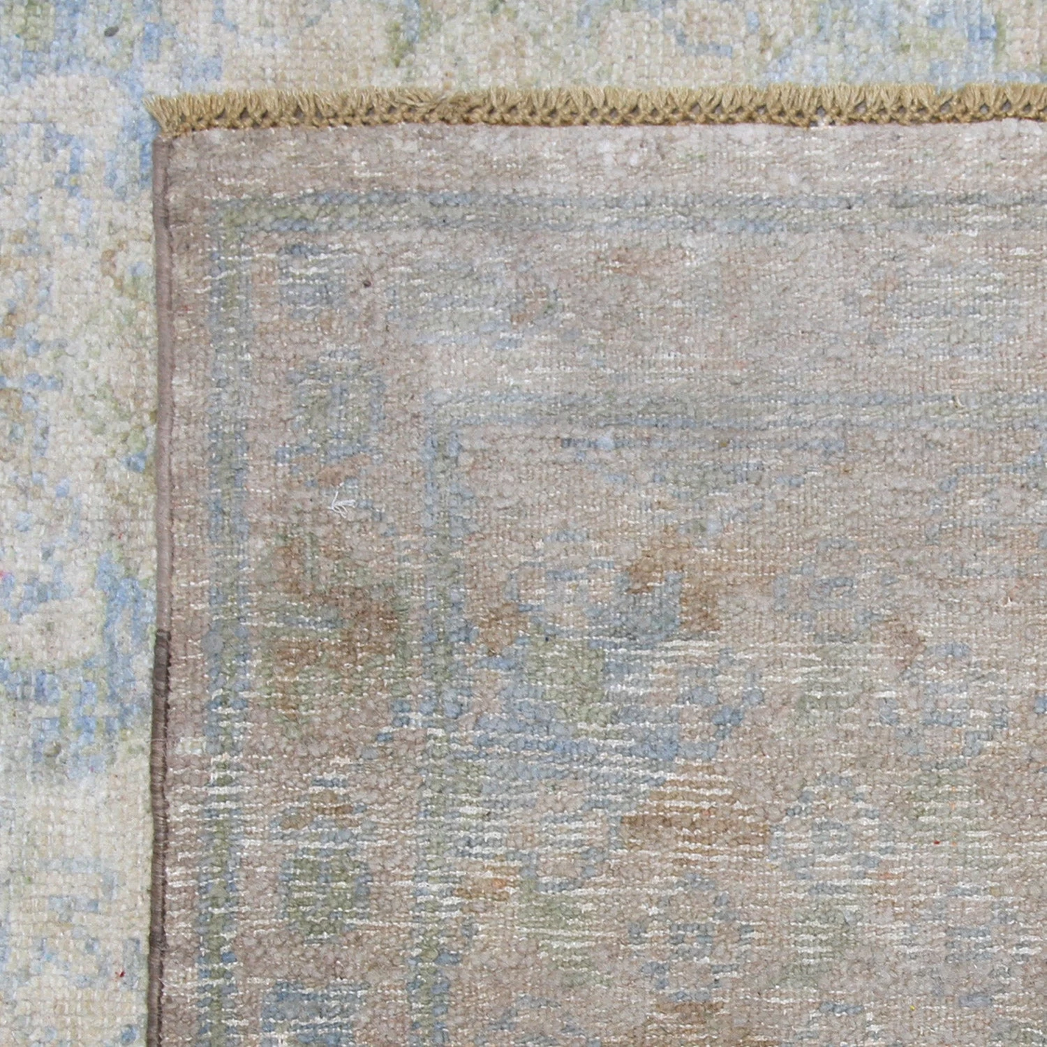 Blue Transitional Silk Rug - 10'2" X 14'5" 6 Blue Transitional Silk Rug - 10'2" X 14'5" - Image 4