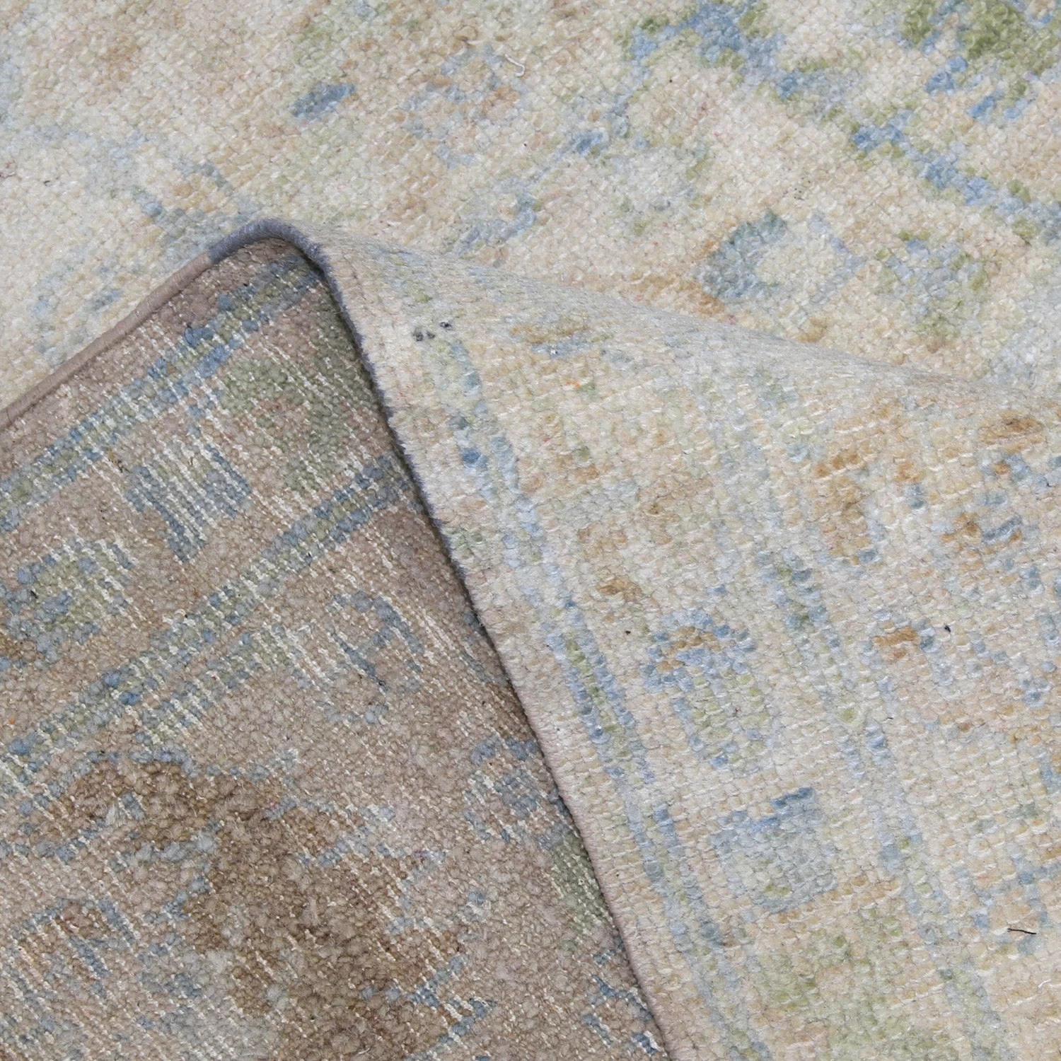 Blue Transitional Silk Rug - 10'2" X 14'5" 7 Blue Transitional Silk Rug - 10'2" X 14'5" - Image 5