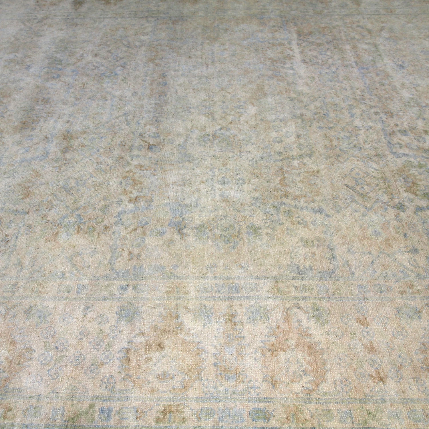 Blue Transitional Silk Rug - 10'2" X 14'5" 8 Blue Transitional Silk Rug - 10'2" X 14'5" - Image 6